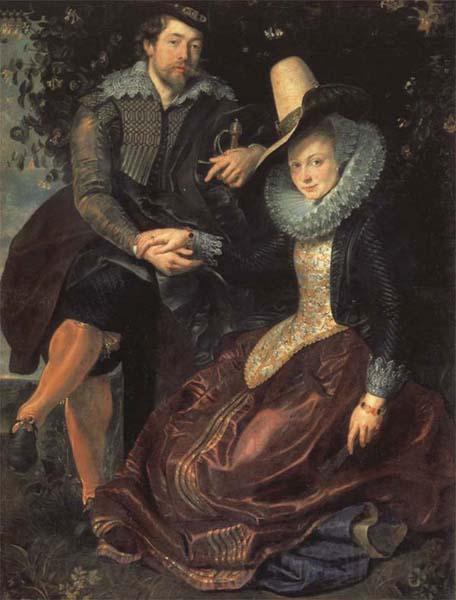 Peter Paul Rubens Self-Portrait with his Wife,Isabella Brant Germany oil painting art